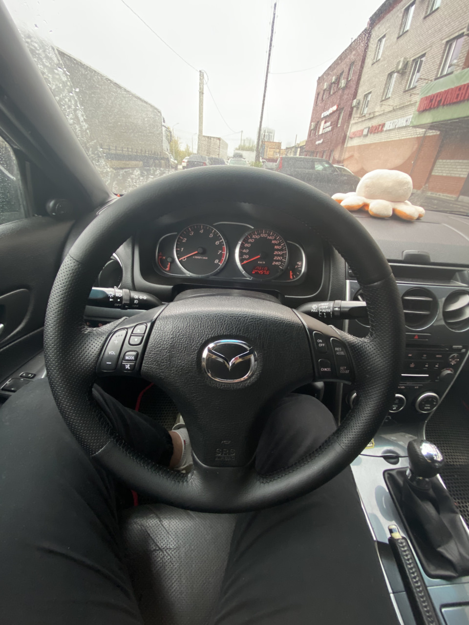 Оплетка на руль — Mazda 6 (1G) GG, 2 л, 2007 года | другое | DRIVE2