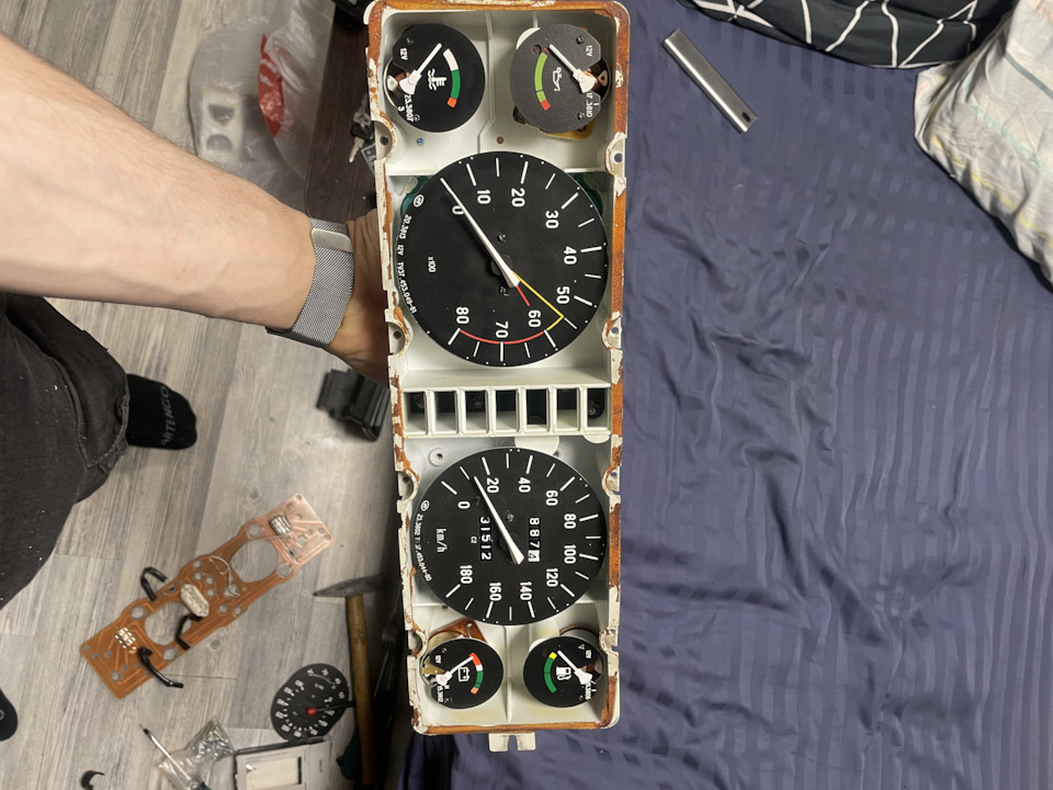 Советская приборная панель 2107 в инжекторную семерку — Lada 21074, 1,6 ...