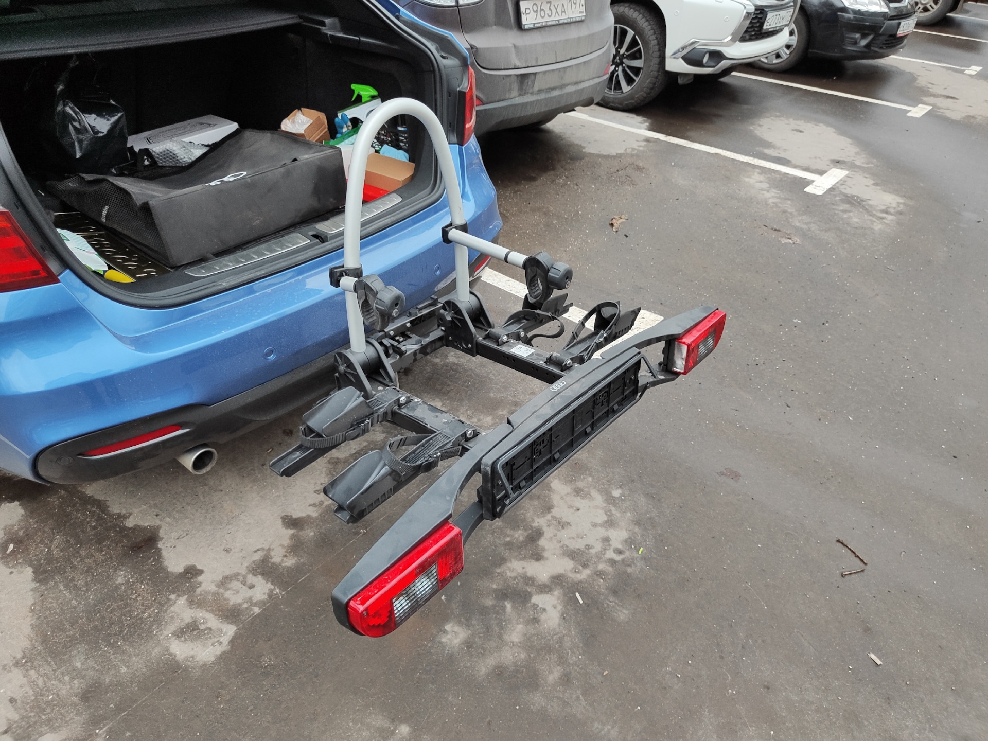(10) Велобагажник на фаркоп BMW F30/F34 от Audi (What the…) — BMW 3 ...