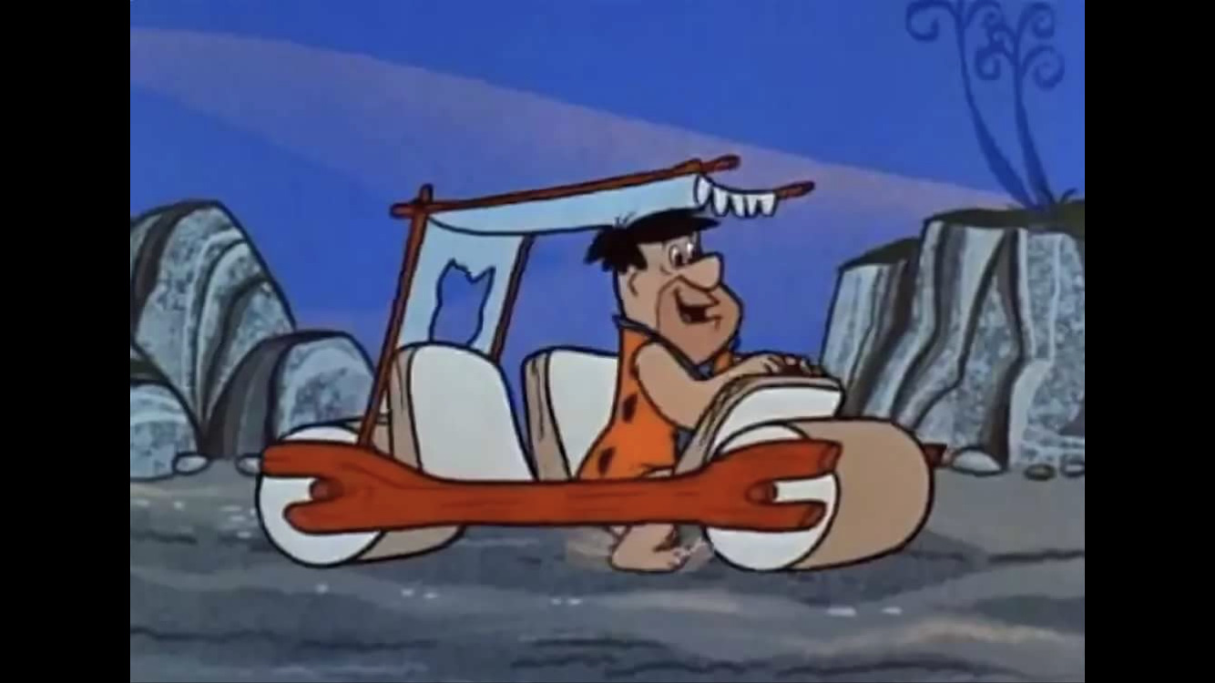 Flintstones car.