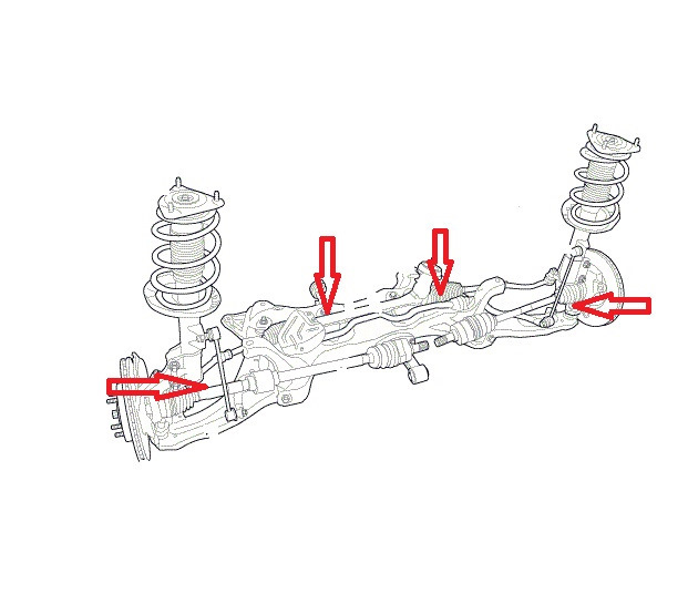 Схема задней подвески hyundai i40