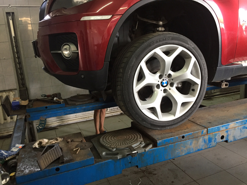 Поменяю r 20 разноширокие диски на резину — BMW X6 (E71/E72), 3 л, 2009 ...