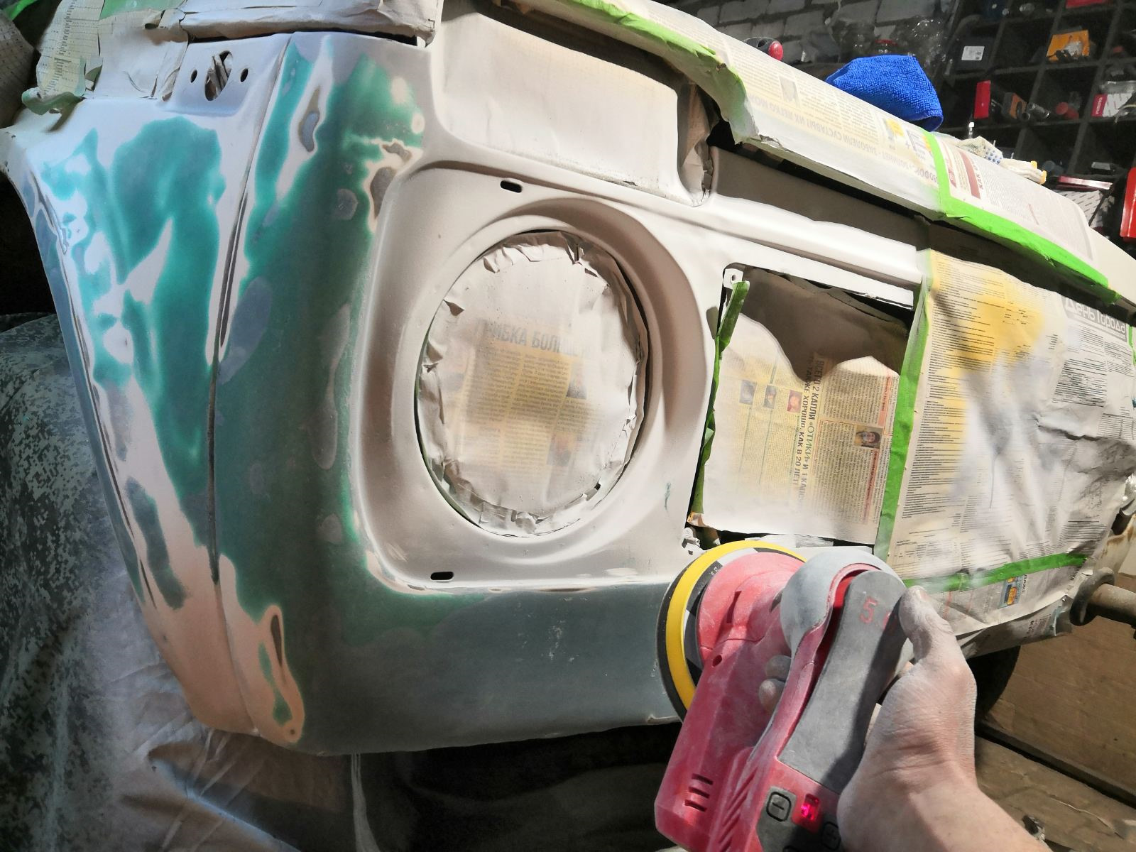 Рихтовка и шпатлевание передней панели ВАЗ 2121 (день 1) — Lada 4x4 3D ...