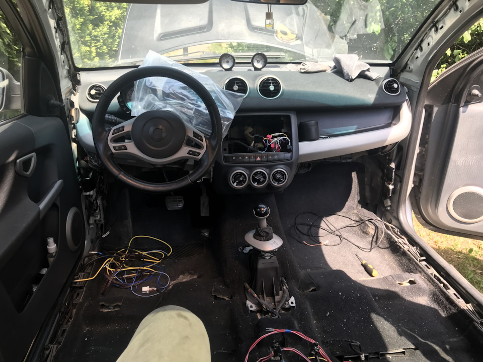 Допиливаем(что то временно) — Smart forfour (1G), 1,3 л, 2004 года ...