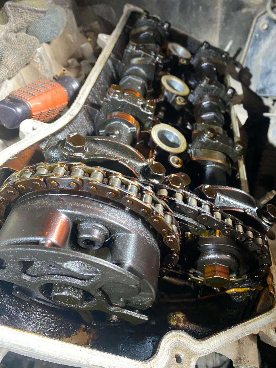 №38 (01.04.2024) — Замена цепи ГРМ, масла, помпы, подшипника кондея ...