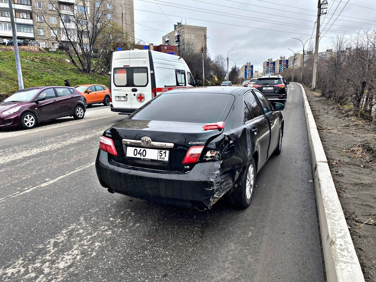 ⛔Моё первое ДТП…🥲 — Toyota Camry (XV40), 3,5 л, 2011 года | ДТП | DRIVE2