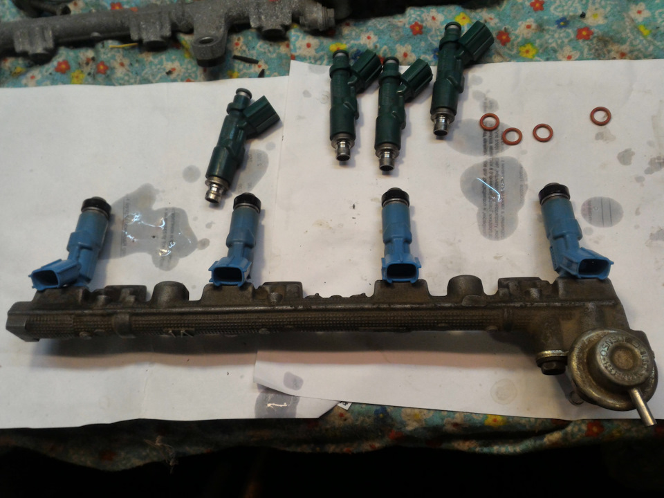 установка в штатную рампу на родные и стоковые резинки — Toyota Corona Premio (T210)