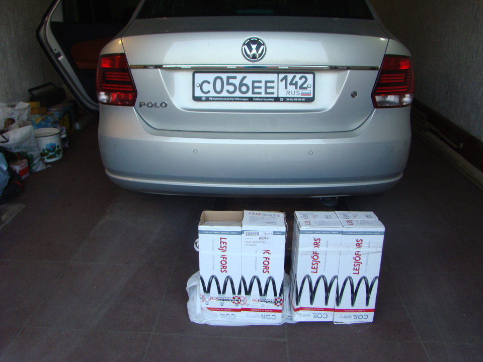 Комплект новых пружин для VolksWagen-а. — Volkswagen Polo Sedan