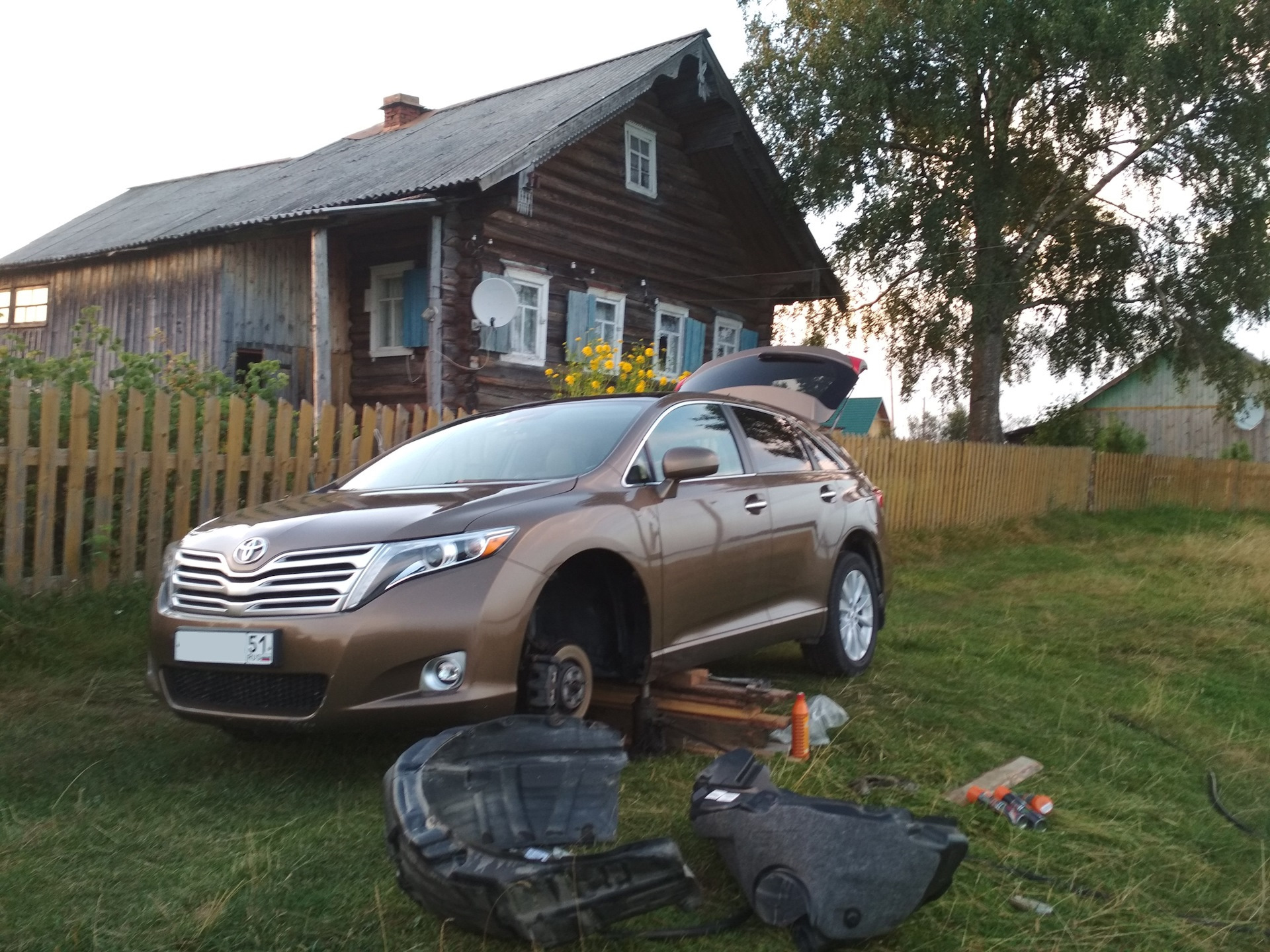 Подкрылки (локеры) Novline. — Toyota Venza (1G), 2,7 л, 2010 года | тюнинг  | DRIVE2