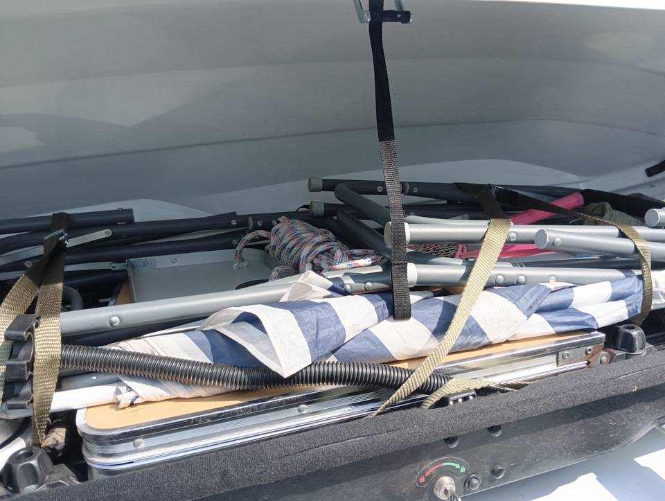 Автобокс Cybort Jazz и рейлинги Turtle Air 2 на Vesta NG SW Cross