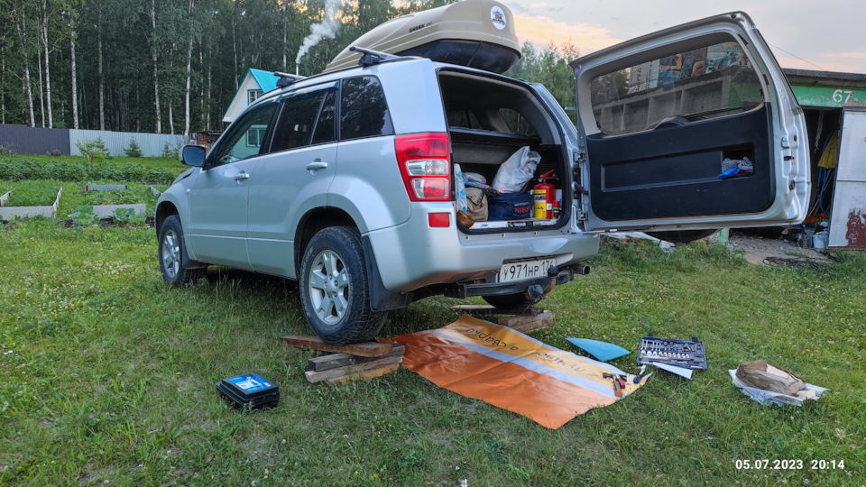 Установка защиты заднего редуктора + замена лампочек в третьем стоп ...