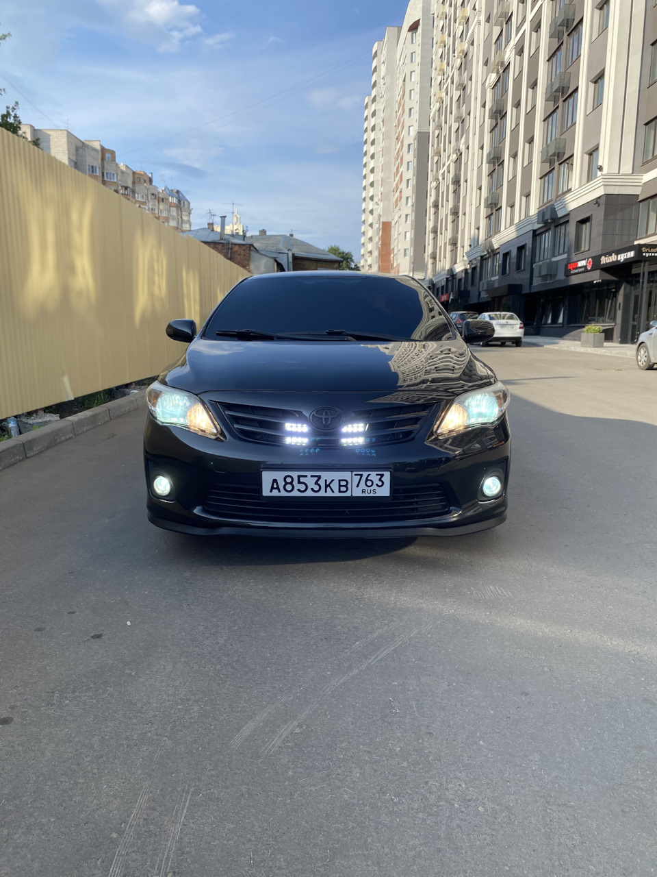 Led в дальний свет — Toyota Corolla (140/150), 1,6 л, 2012 года | тюнинг |  DRIVE2