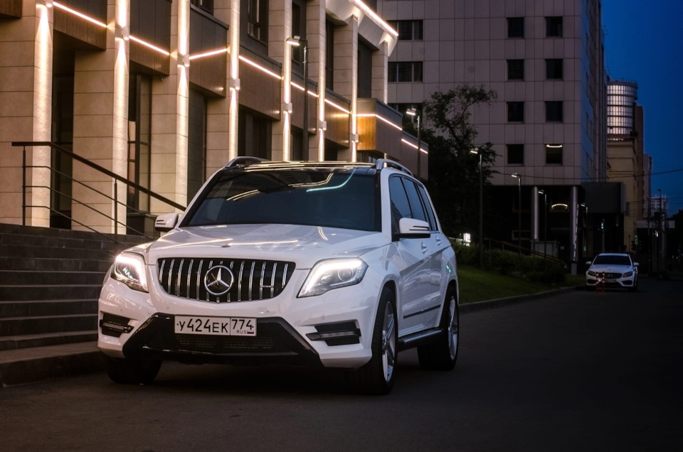 Окраска бампера — Mercedes-Benz GLK-Class (X204), 2,1 л, 2013 года ...