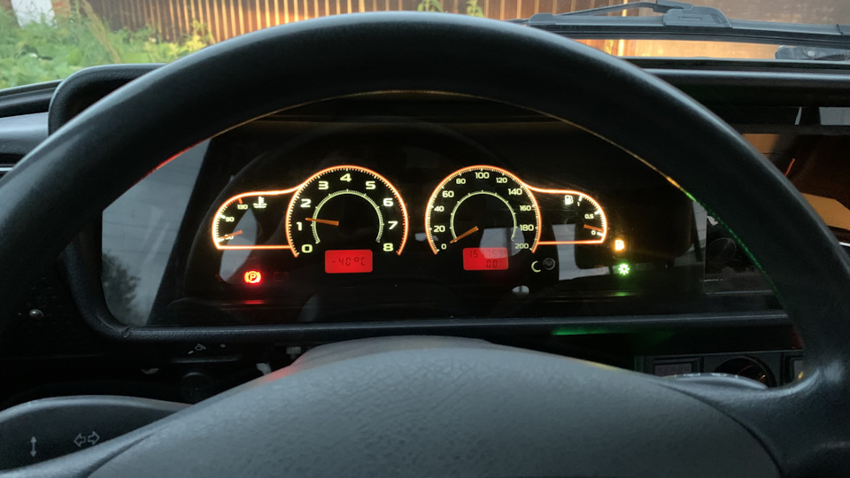 Щиток приборов Ваз 2114 на Ваз 2107 — Lada 21073, 1,6 л, 2003 года ...