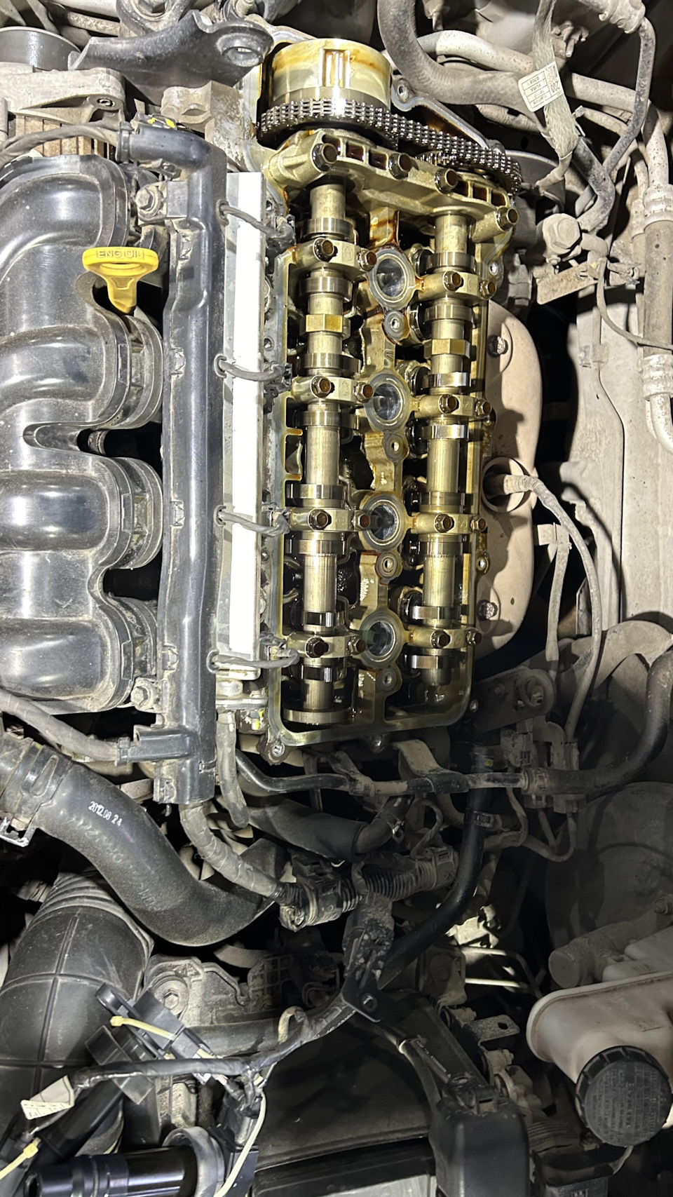 Прокладка клапанной крышки — Hyundai Solaris (1G), 1,6 л, 2012 года ...