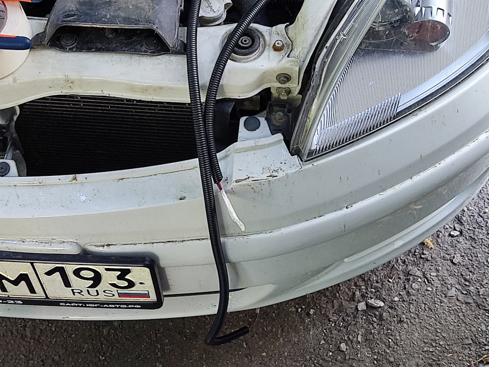 Установка проводки автокорректора фар Mitsubishi Colt VI Z25A правый ...