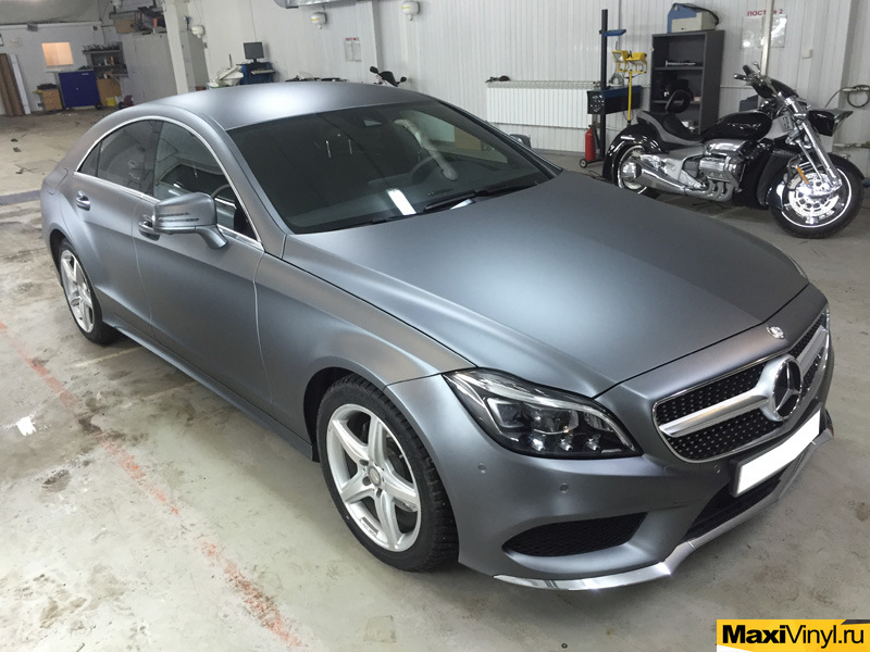 Мерседес CLS 63 AMG серый матовый