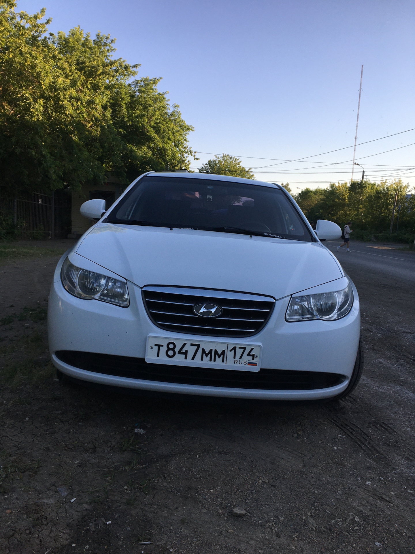 Реснички — Hyundai Elantra (4G), 1,6 л, 2009 года | тюнинг | DRIVE2