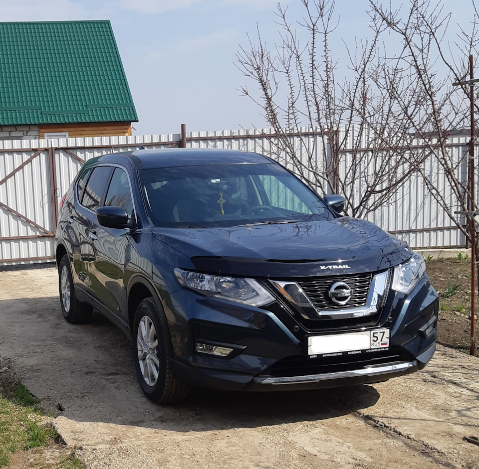 Дефлектор капота — Nissan X-Trail III (t32), 2 л, 2019 года | аксессуары |  DRIVE2