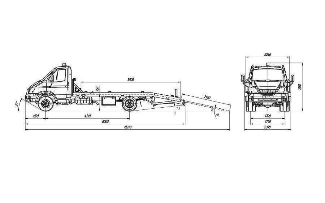 Эвакуаторная платформа своими руками на газель чертежи
