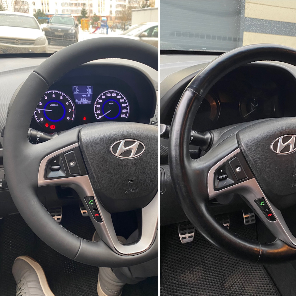 Перешив руля — Hyundai Solaris (1G), 1,6 л, 2015 года | тюнинг | DRIVE2