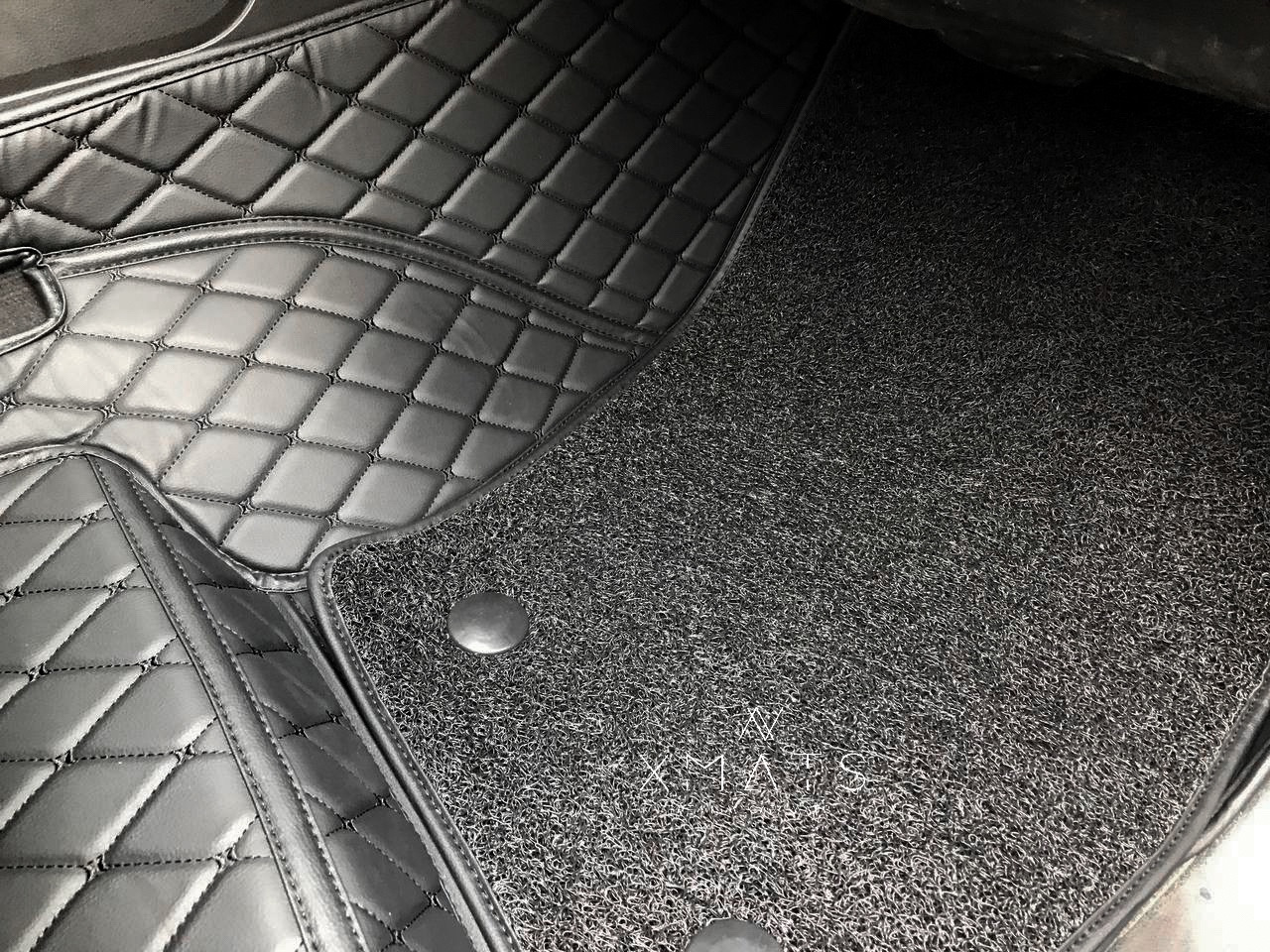 3D Коврики в салон на Volkswagen Touareg 2. Коврики в салон из экокожи ...