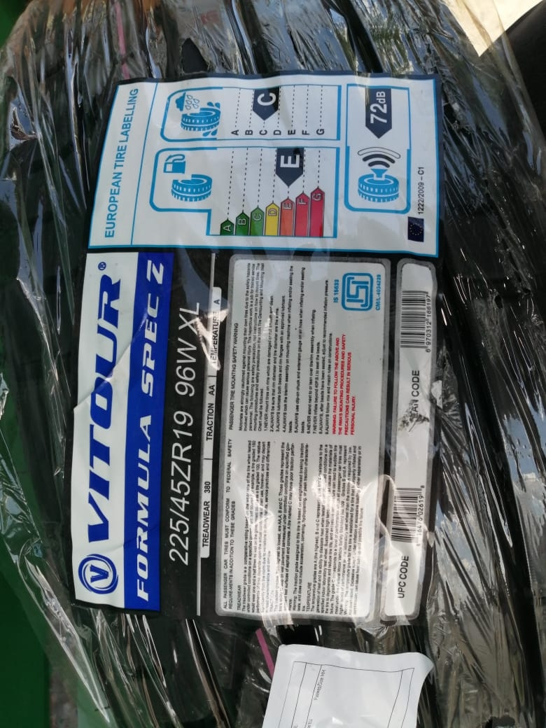 VITOUR FORMULA SPEC Z 225/45R19 96W 19インチ ヴィツァー フォーミュラZ 新品 サマータイヤ 4本セット VITOUR FORMULA SPEC Z 225⁄45R19 96W 19インチ ヴィツァー