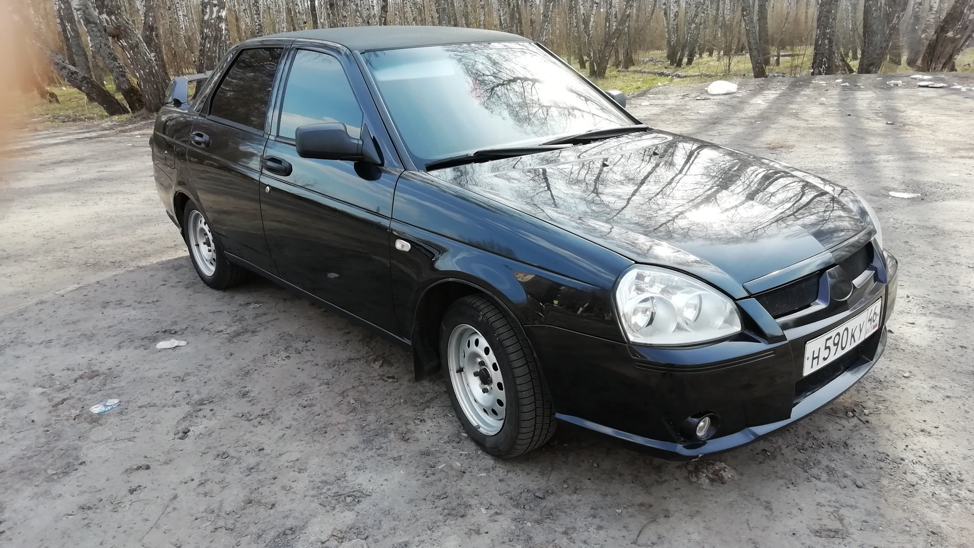 Lada Приора седан 1.6 бензиновый 2009 | Black VaZ Atmo 16v на DRIVE2