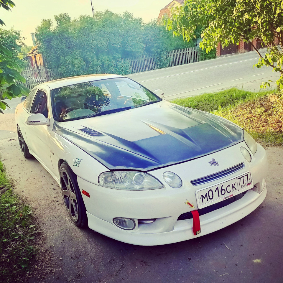 Облегчение. Капот. Выхлоп, музыка долой. — Toyota Soarer (3G), 3 л, 1995  года | тюнинг | DRIVE2