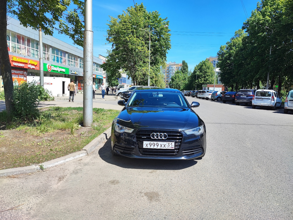 Антихром на коленке — Audi A6 (C7), 3 л, 2014 года | стайлинг | DRIVE2