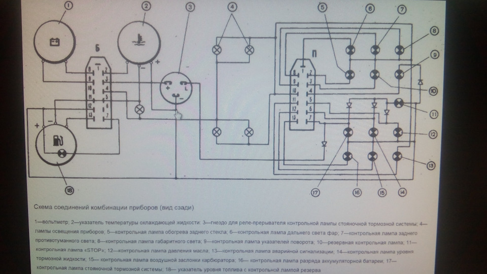 Панель приборов ваз 2108 низкая панель схема