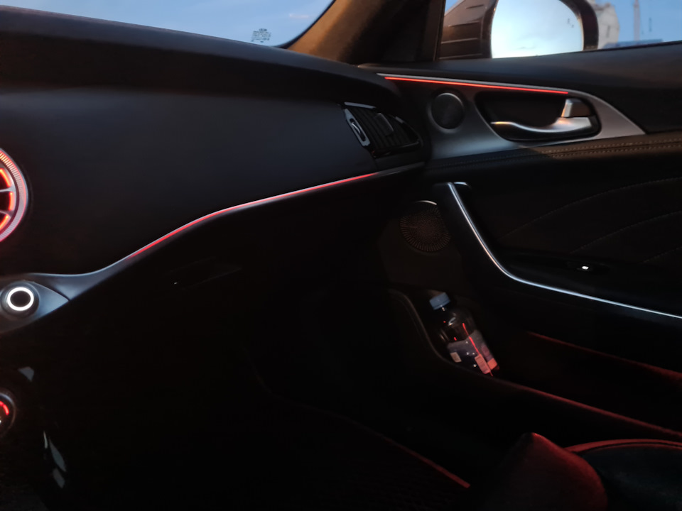 Контурная подсветка салона авто/Ambient light на KIA K5 (3G), KIA ...