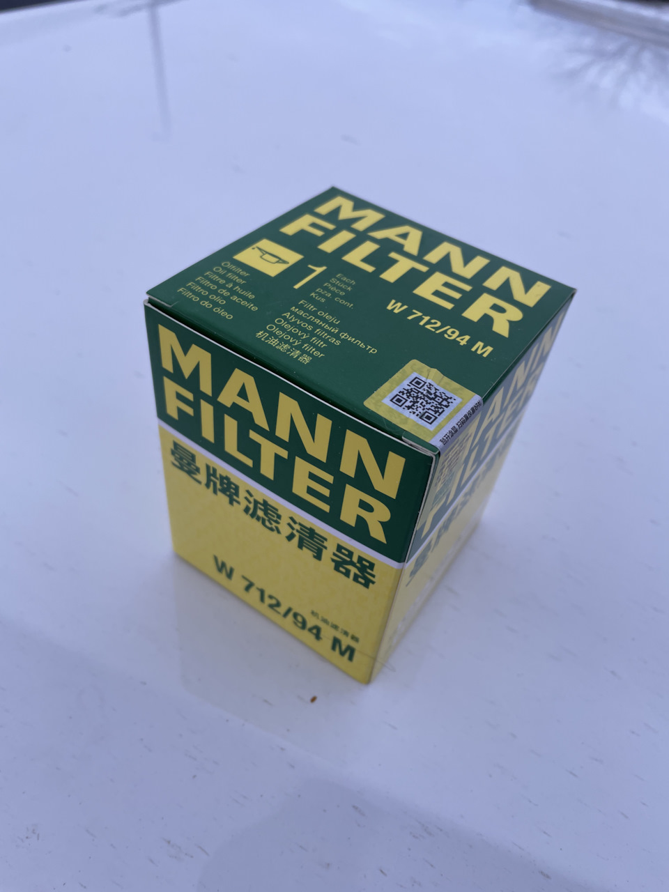 Пилим масляный фильтр MANN-FILTER W712/94 M производства Китай. — DRIVE2