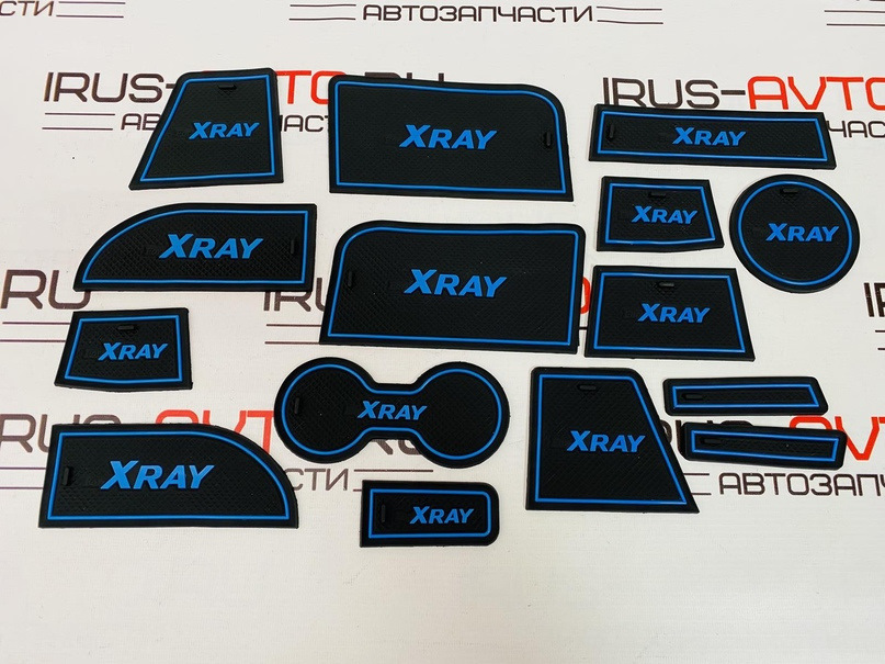Коврики панели и ниши салона Икс Рей синий — ИРУСАВТО на DRIVE2