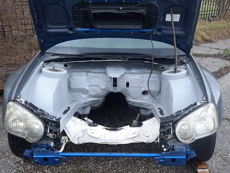 Моторный отсек — Subaru Impreza WRX (GD/GG), 2,3 л, 2004 года