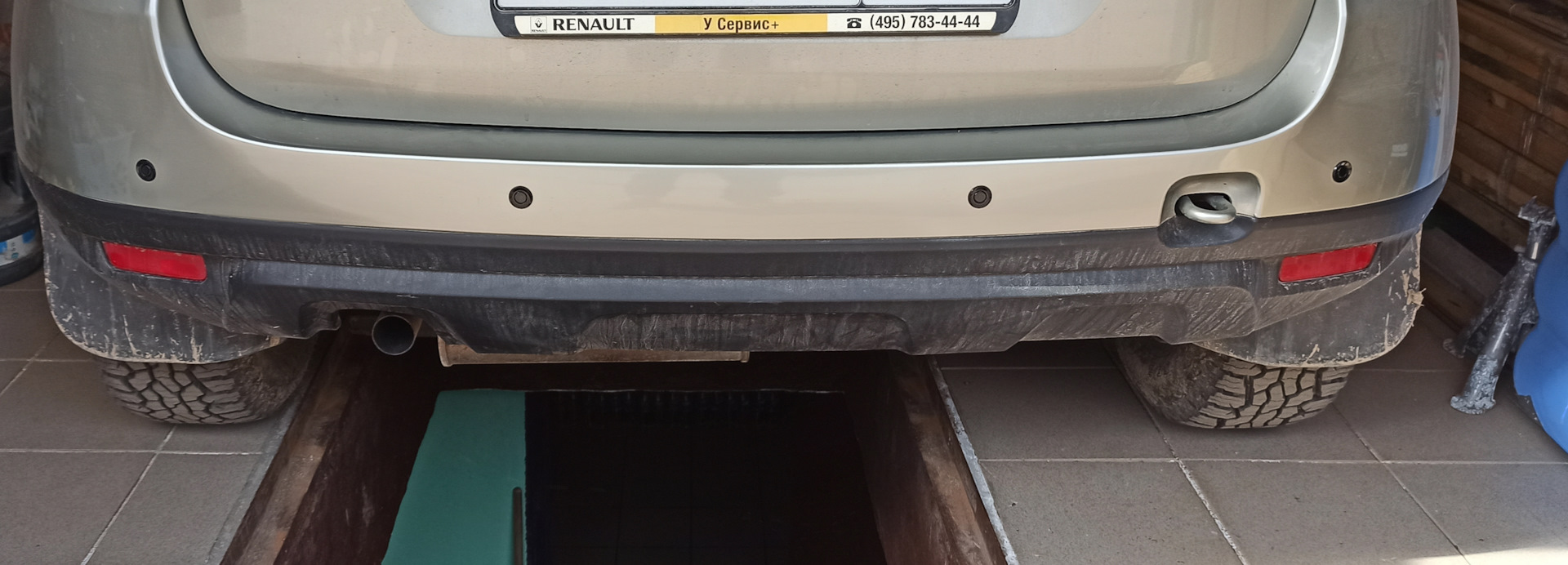 Установка парковочного радара! — Renault Duster (1G), 1,6 л, 2014 года ...