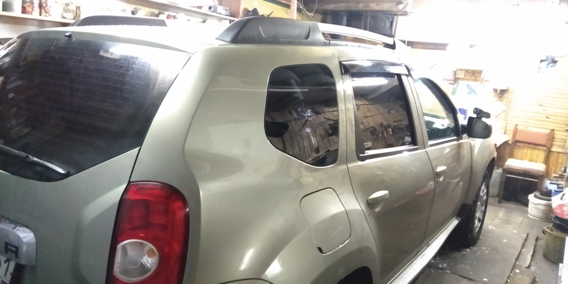 #13 Установка жабо без скотча ПТ групп — Renault Duster (1G), 2 л, 2013 ...