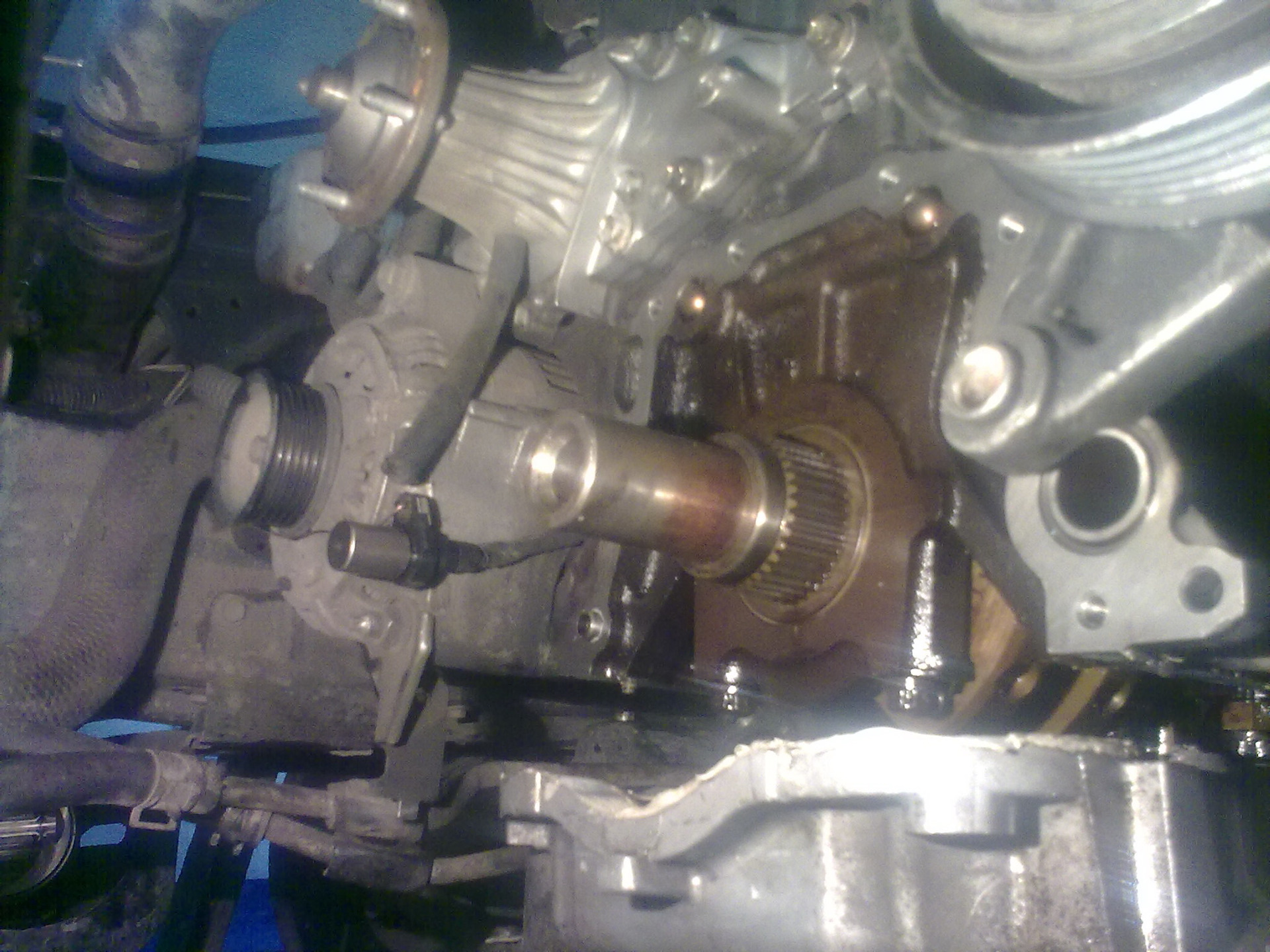 2jz ge как снять масляный насос
