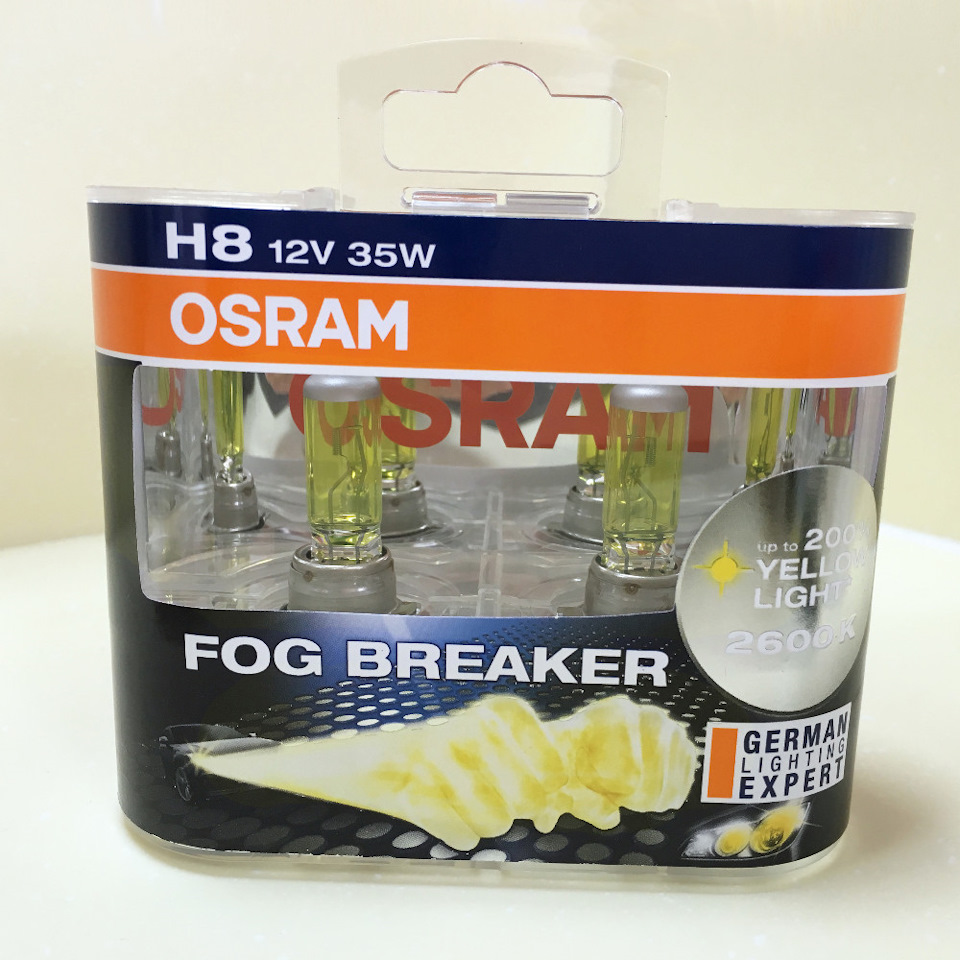 Osram fog breaker H8 2600К 62212FBR — KIA Rio (3G), 1,6 л, 2015 года, электроника