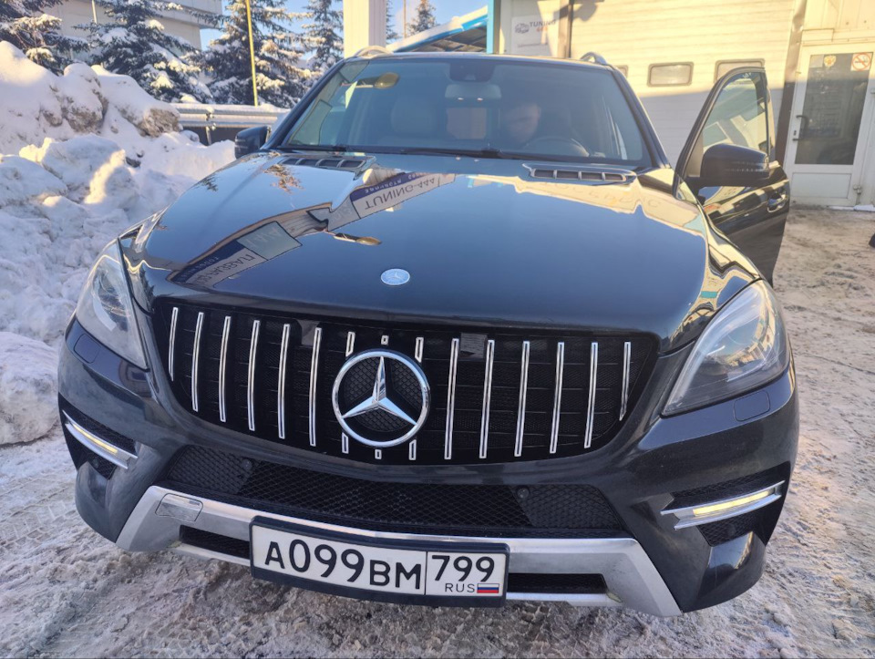 Пороги на ML W166 и решетка для гриля — Mercedes-Benz M-Class (W166), 3 ...