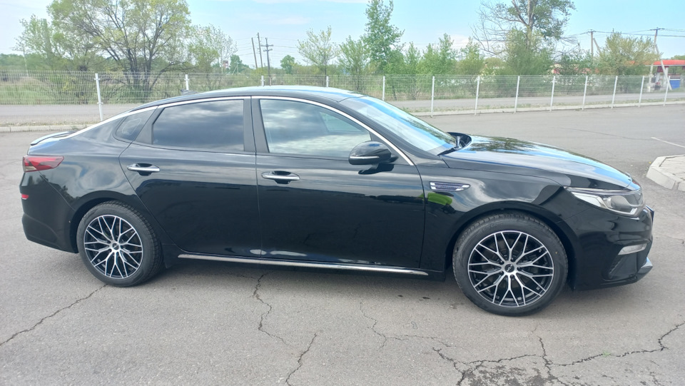 Переобулся на лето с R17 на R18 — KIA Optima (4G), 2 л, 2019 года ...