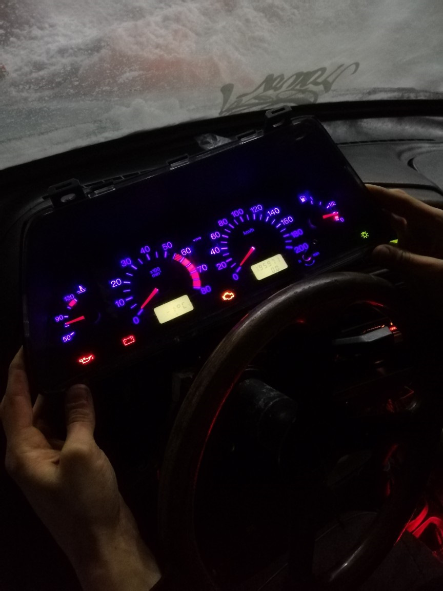 Пересвет приборной панели — Lada 2115, 1,5 л, 2002 года | стайлинг | DRIVE2