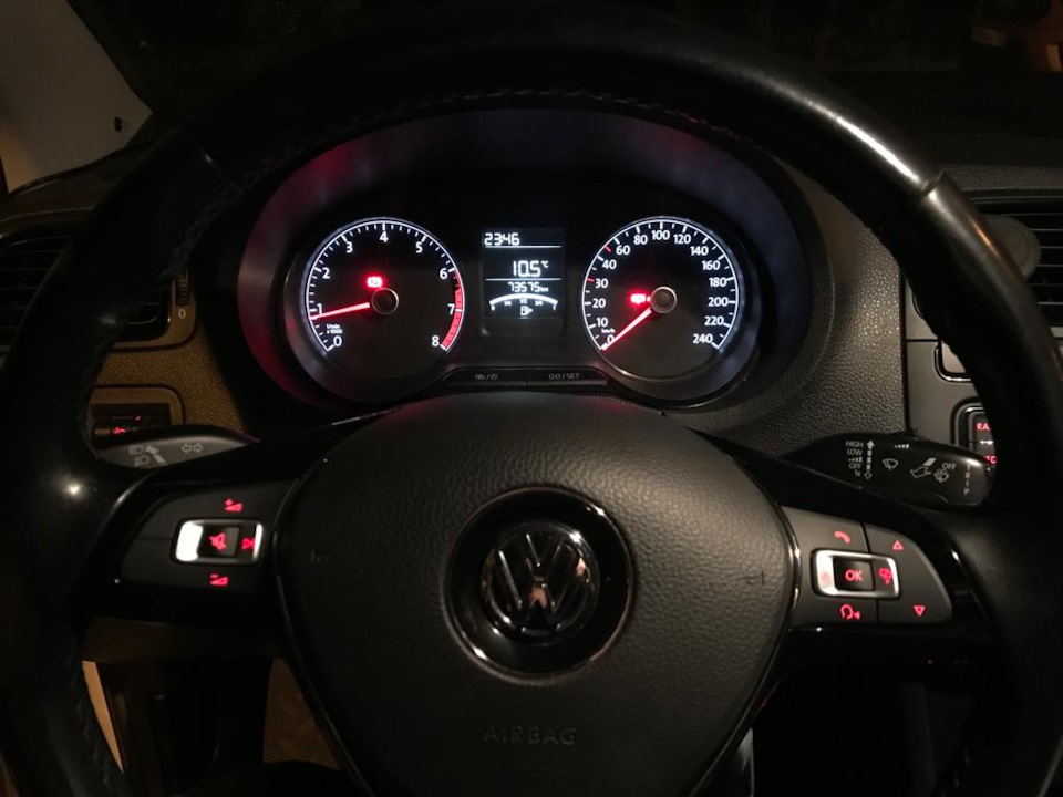 Установка мультируля — Volkswagen Polo Sedan, 1,6 л, 2015 года ...