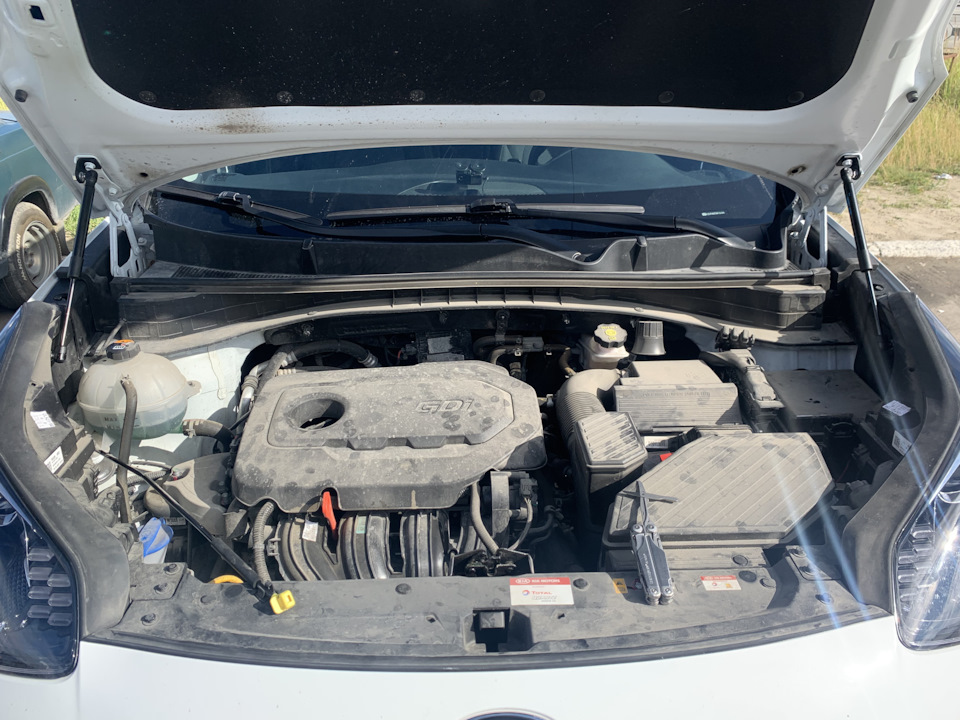 Амортизаторы/газовые опоры капота — KIA Sportage (4G), 2,4 л, 2021 года ...