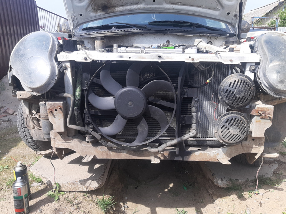 Установка вентилятора кондиционера от шкоды рапид вместо маленького ...