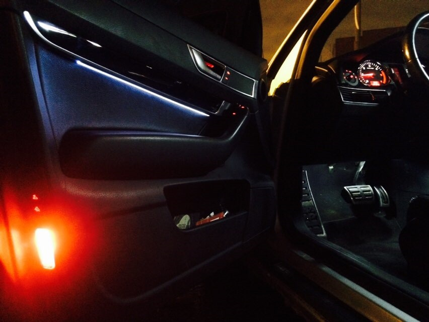 Контурная подсветка на авто 2007г! — Audi Q5 (1G)