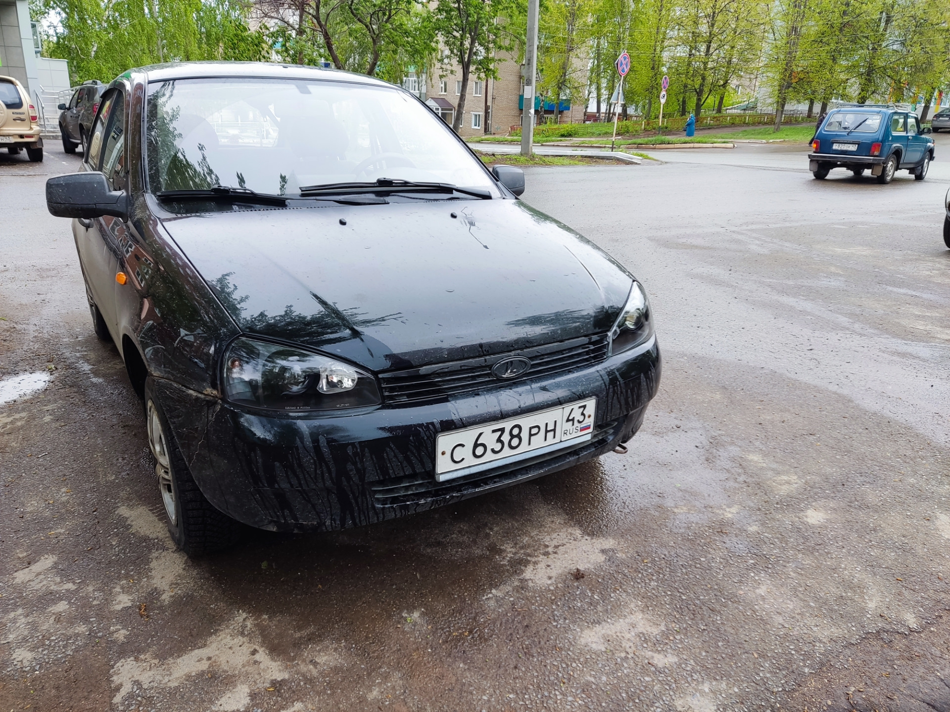 Одел очки своей старушке — Lada Калина хэтчбек, 1,6 л, 2011 года | тюнинг |  DRIVE2