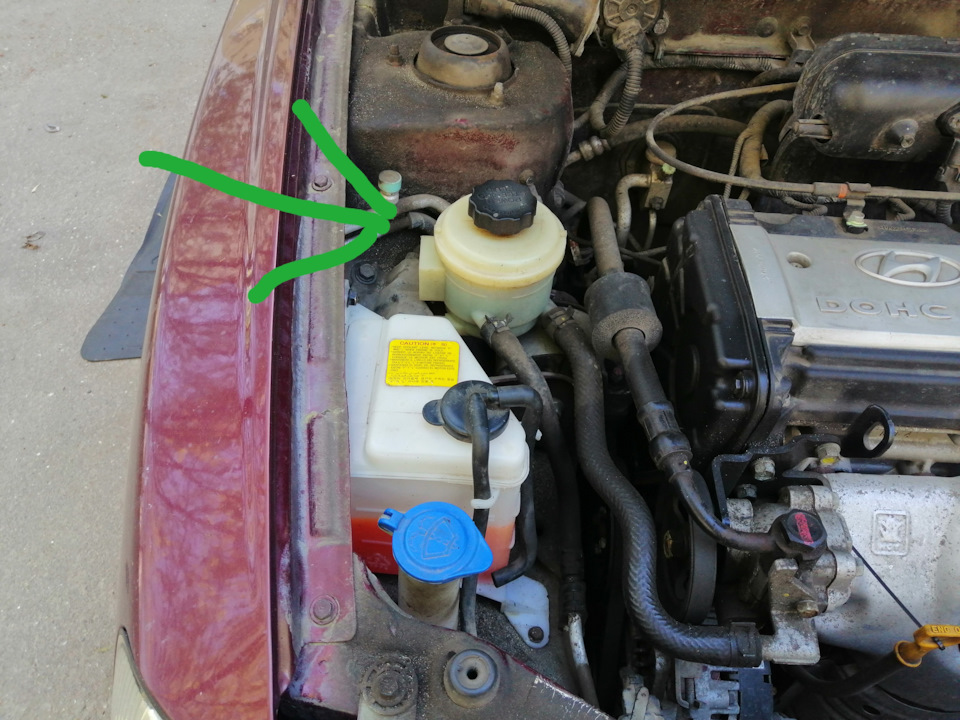 Решил и сделал. Замена жидкости ГУР. — Hyundai Accent (2G), 1,5 л, 2011 ...