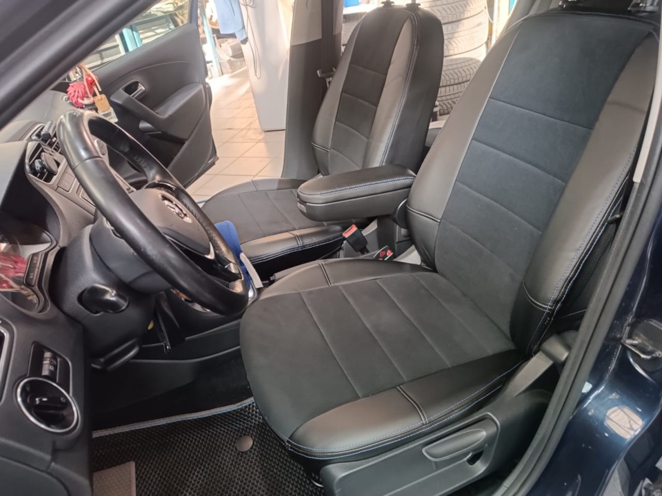 Чехлы B&M — Volkswagen Polo Sedan, 1,6 л, 2015 года | аксессуары | DRIVE2