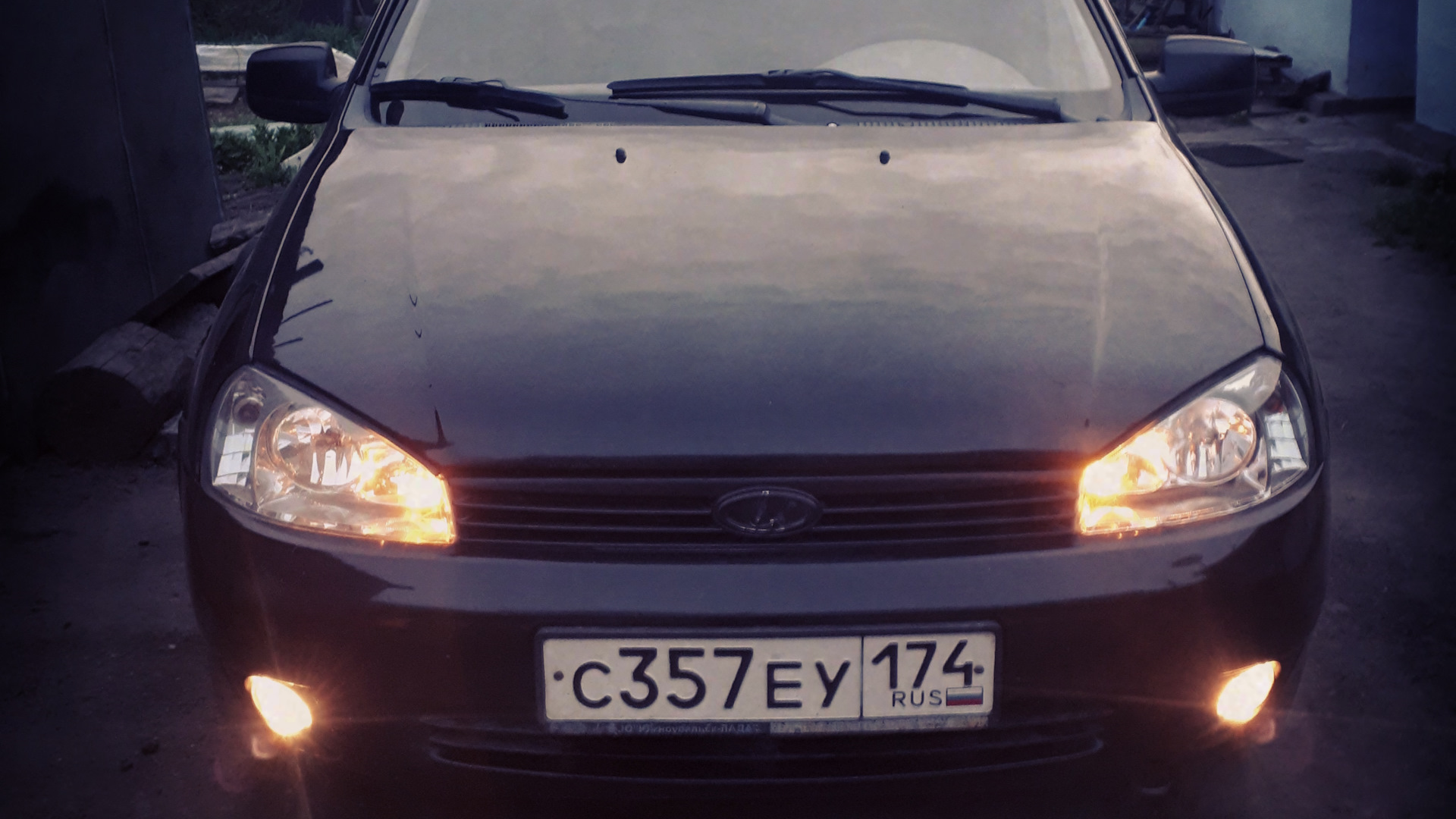 Lada Калина седан 1.6 бензиновый 2010 | Black на DRIVE2